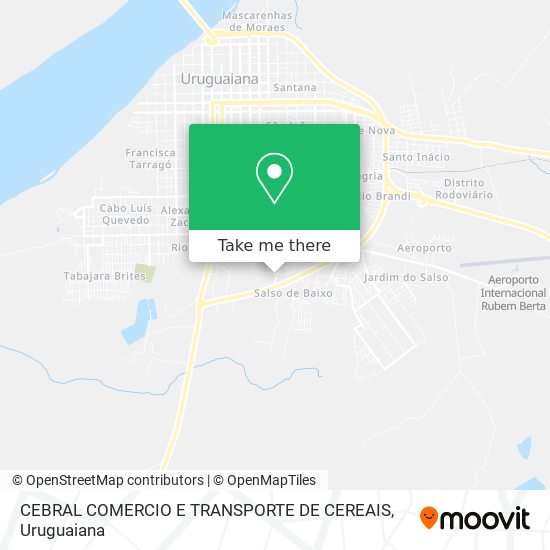 CEBRAL COMERCIO E TRANSPORTE DE CEREAIS map