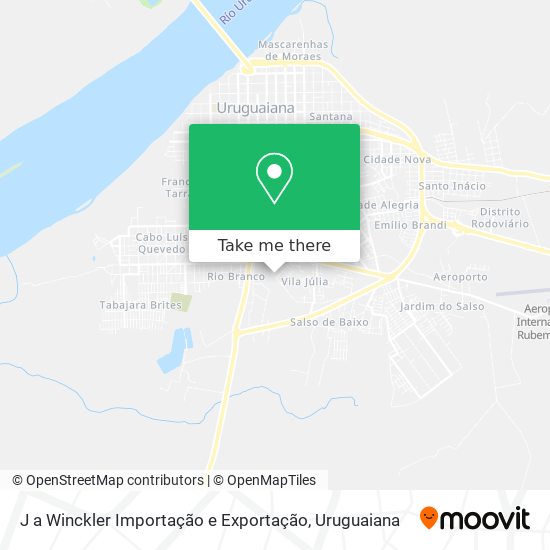 Mapa J a Winckler Importação e Exportação