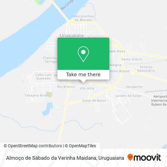 Mapa Almoço de Sábado da Verinha Maidana