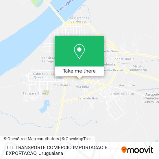 Mapa TTL TRANSPORTE COMERCIO IMPORTACAO E EXPORTACAO