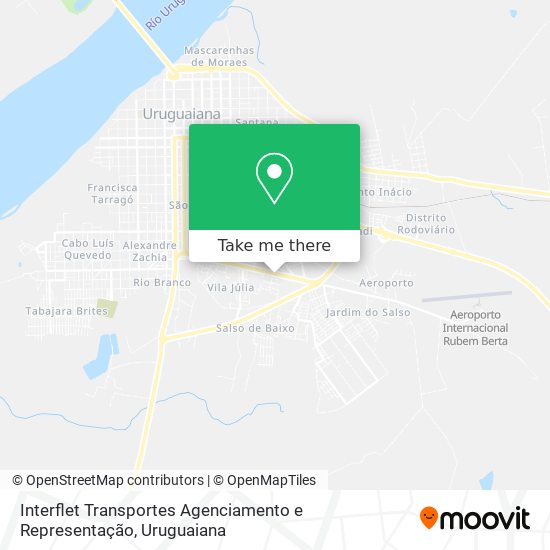 Mapa Interflet Transportes Agenciamento e Representação