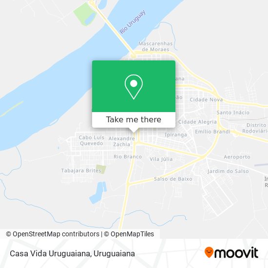 Mapa Casa Vida Uruguaiana