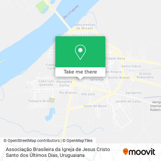 Mapa Associação Brasileira da Igreja de Jesus Cristo Santo dos Últimos Dias