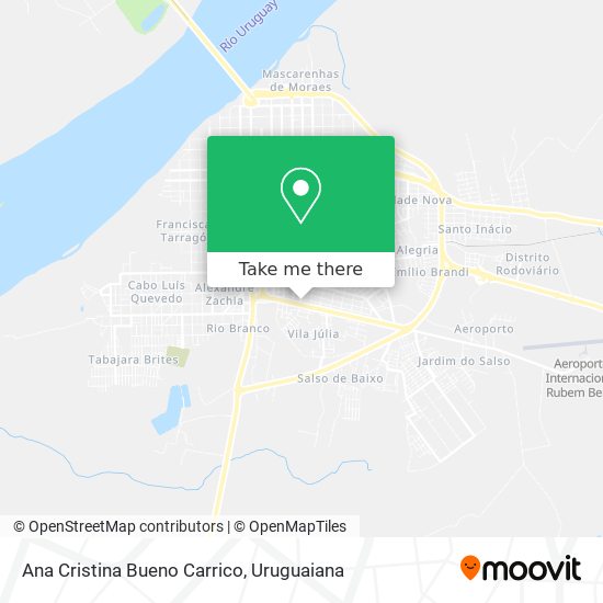 Ana Cristina Bueno Carrico map