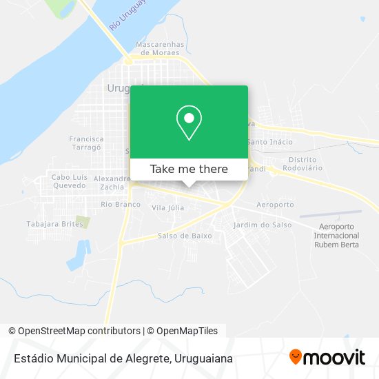 Mapa Estádio Municipal de Alegrete