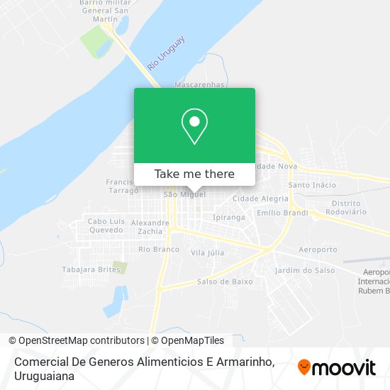 Comercial De Generos Alimenticios E Armarinho map