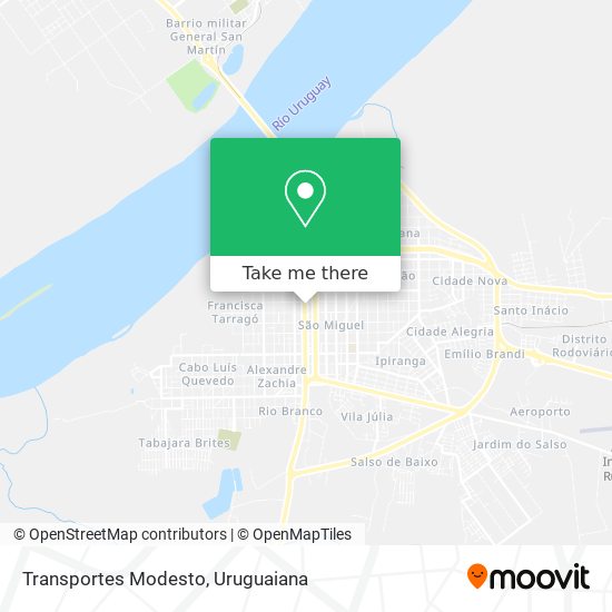 Mapa Transportes Modesto