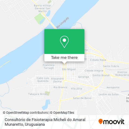 Mapa Consultório de Físioterapia Micheli do Amaral Munaretto