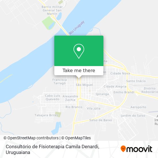 Mapa Consultório de Físioterapia Camila Denardi