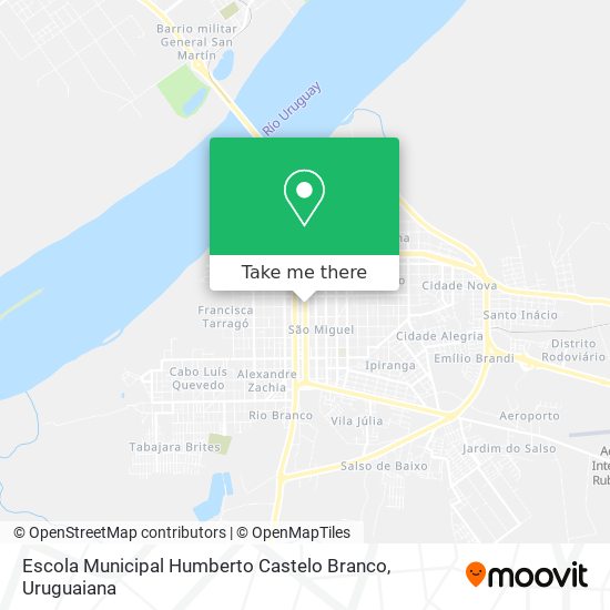 Mapa Escola Municipal Humberto Castelo Branco