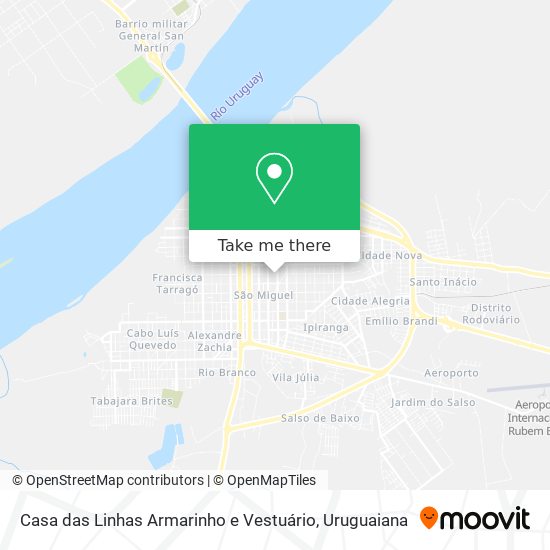 Mapa Casa das Linhas Armarinho e Vestuário