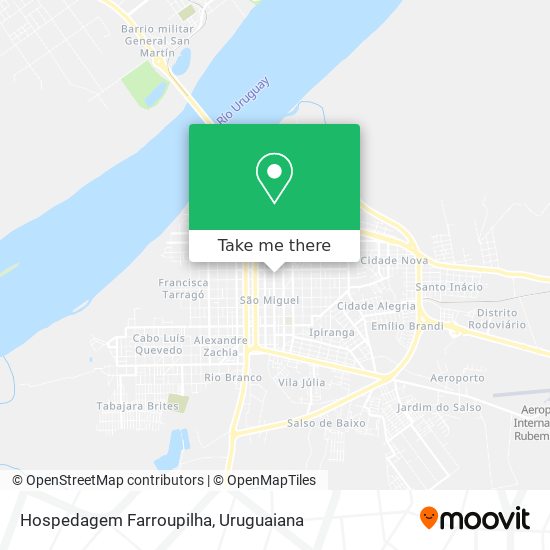 Hospedagem Farroupilha map