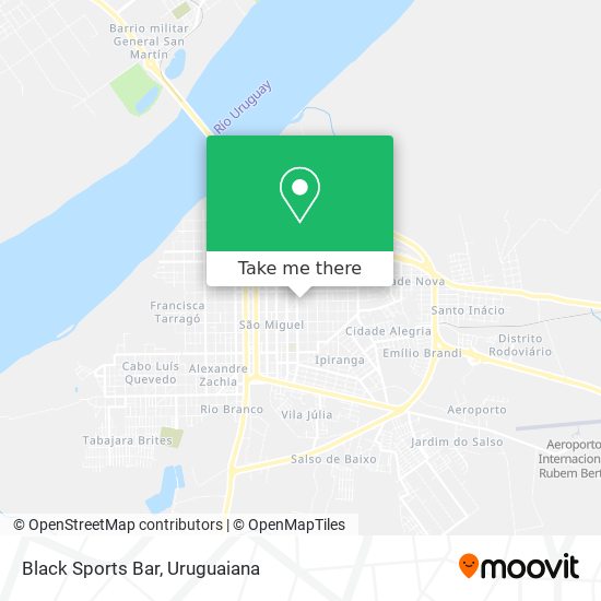 Black Sports Bar map