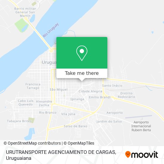 Mapa URUTRANSPORTE AGENCIAMENTO DE CARGAS