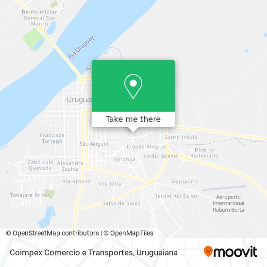 Mapa Coimpex Comercio e Transportes