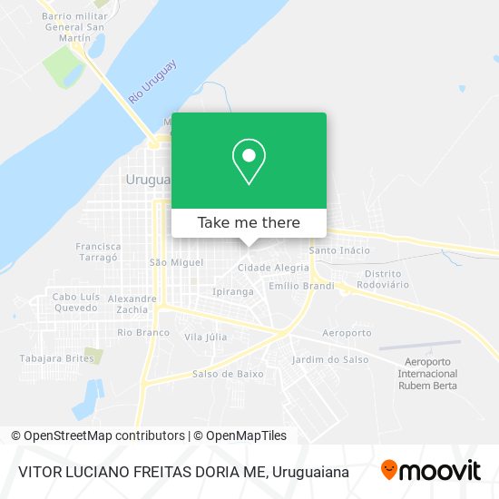 Mapa VITOR LUCIANO FREITAS DORIA ME