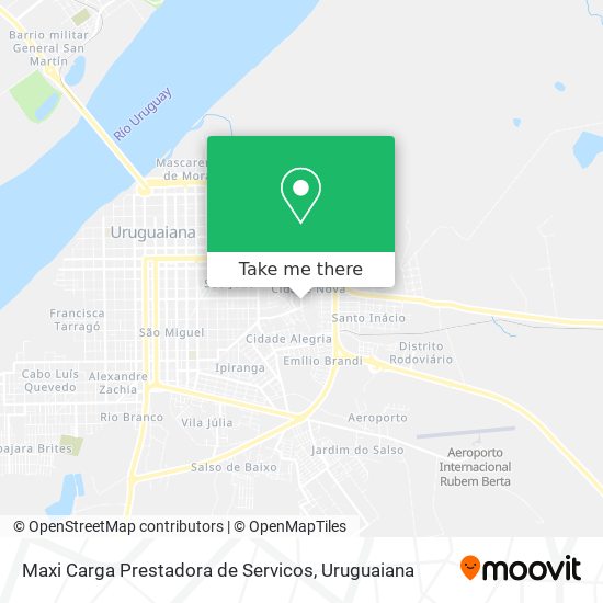 Maxi Carga Prestadora de Servicos map