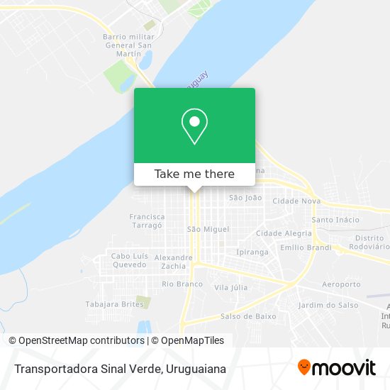 Transportadora Sinal Verde map