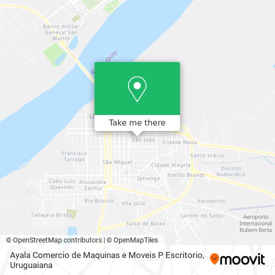 Ayala Comercio de Maquinas e Moveis P Escritorio map