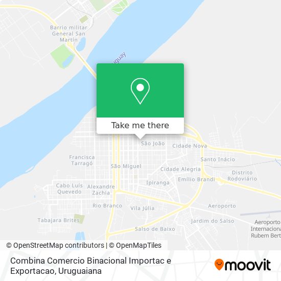 Combina Comercio Binacional Importac e Exportacao map