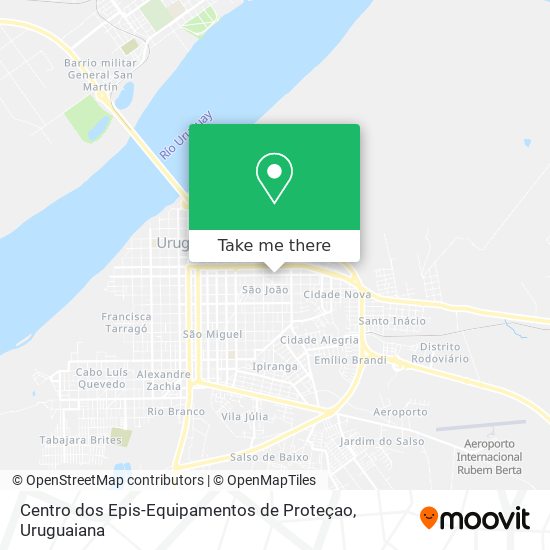 Mapa Centro dos Epis-Equipamentos de Proteçao