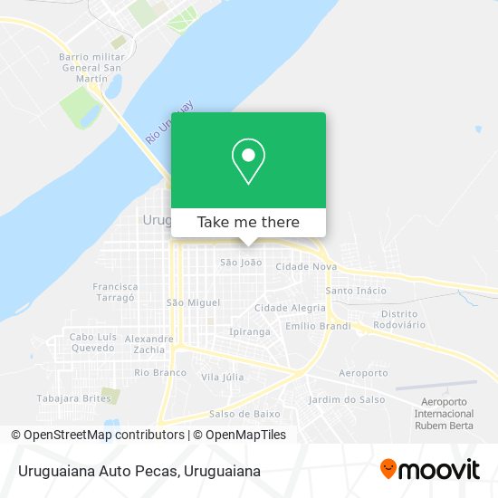 Mapa Uruguaiana Auto Pecas