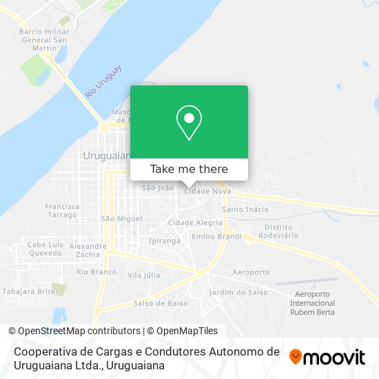 Cooperativa de Cargas e Condutores Autonomo de Uruguaiana Ltda. map