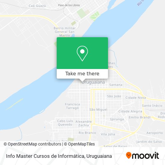 Mapa Info Master Cursos de Informática