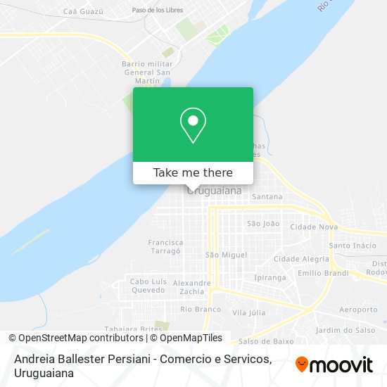 Mapa Andreia Ballester Persiani - Comercio e Servicos