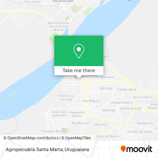 Mapa Agropecuária Santa Marta