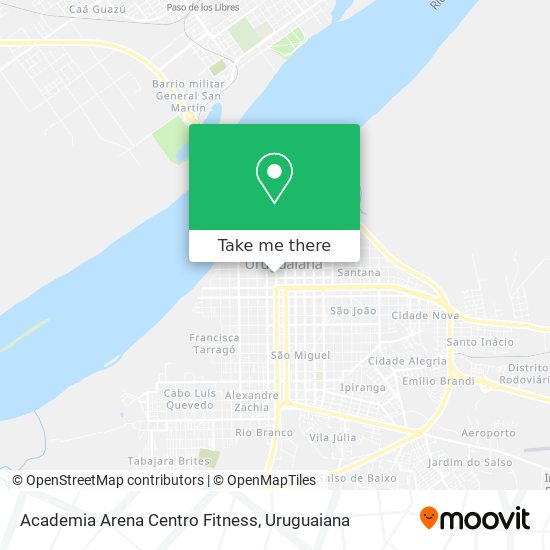 Academia Arena Centro Fitness map