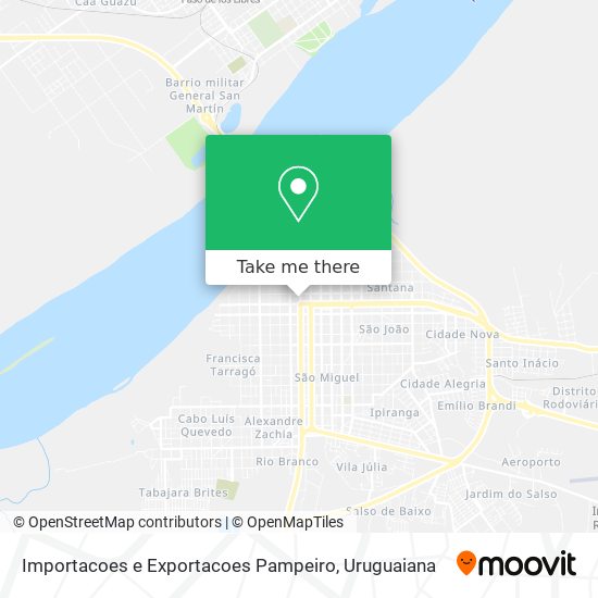 Mapa Importacoes e Exportacoes Pampeiro