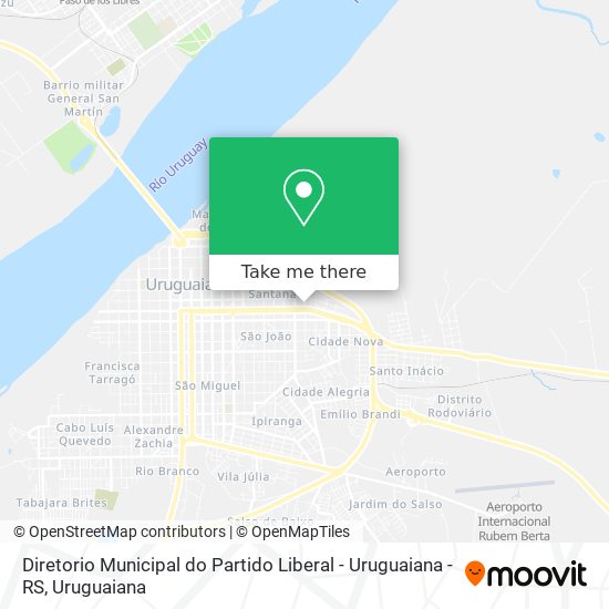 Diretorio Municipal do Partido Liberal - Uruguaiana - RS map
