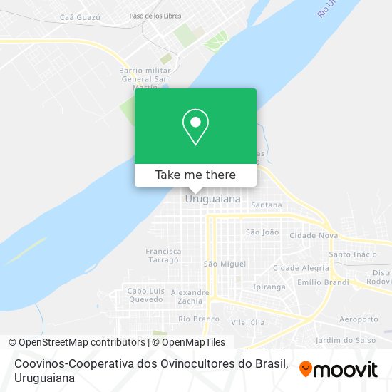 Mapa Coovinos-Cooperativa dos Ovinocultores do Brasil