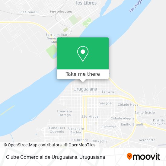 Mapa Clube Comercial de Uruguaiana