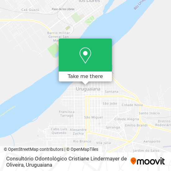 Mapa Consultório Odontológico Cristiane Lindermayer de Oliveira