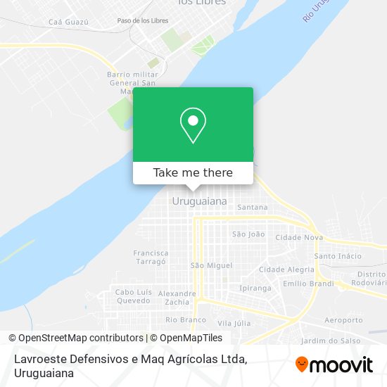 Mapa Lavroeste Defensivos e Maq Agrícolas Ltda