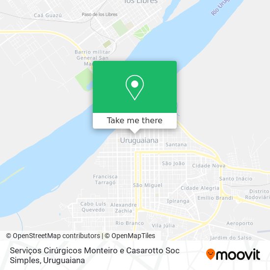 Mapa Serviços Cirúrgicos Monteiro e Casarotto Soc Simples