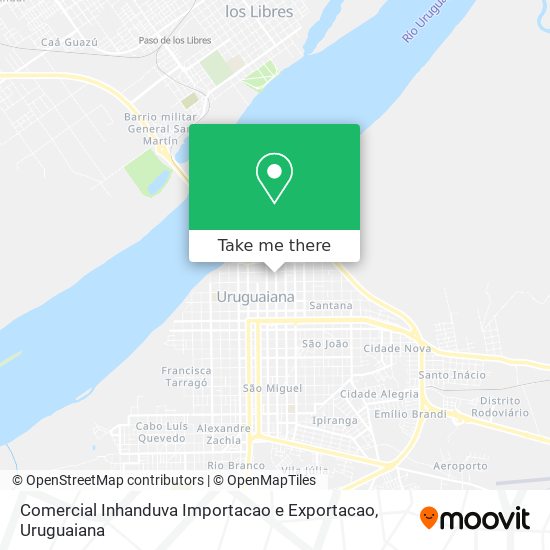 Mapa Comercial Inhanduva Importacao e Exportacao