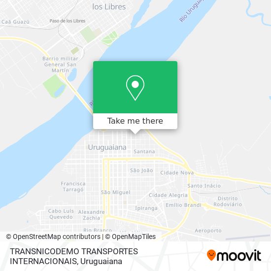 TRANSNICODEMO TRANSPORTES INTERNACIONAIS map