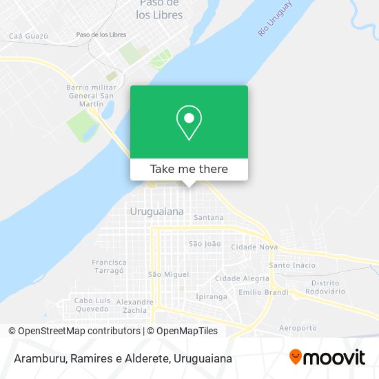Aramburu, Ramires e Alderete map