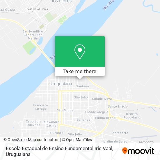 Mapa Escola Estadual de Ensino Fundamental Iris Vaal