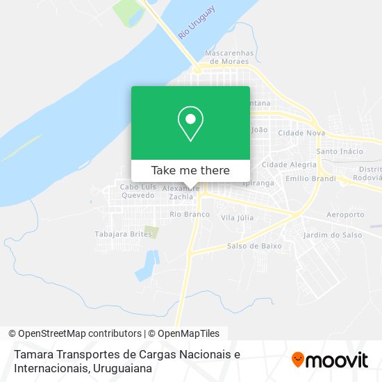 Tamara Transportes de Cargas Nacionais e Internacionais map