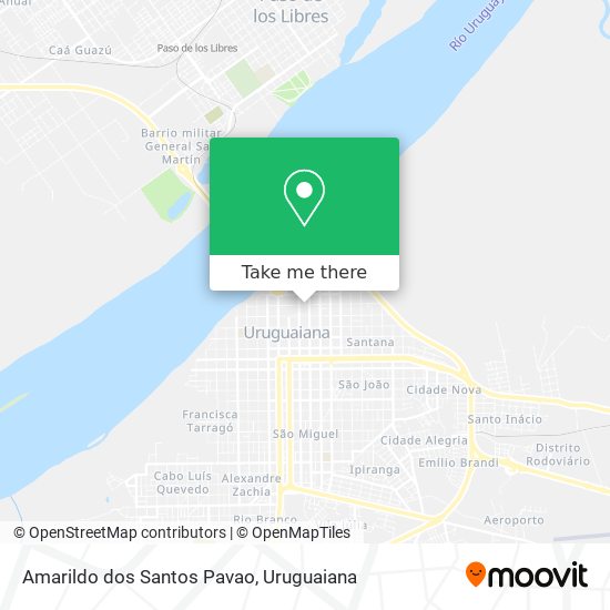 Mapa Amarildo dos Santos Pavao