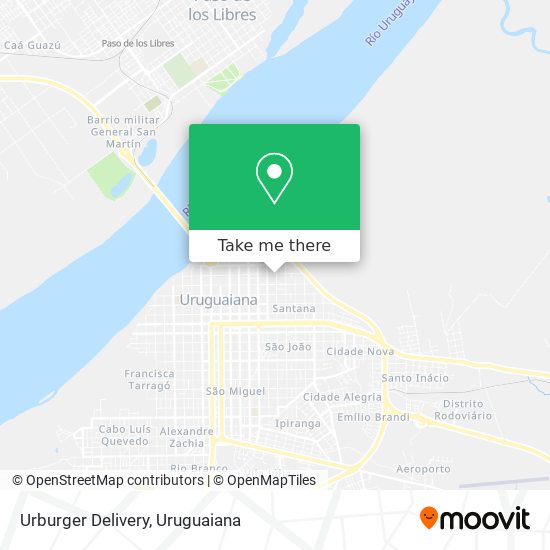 Mapa Urburger Delivery