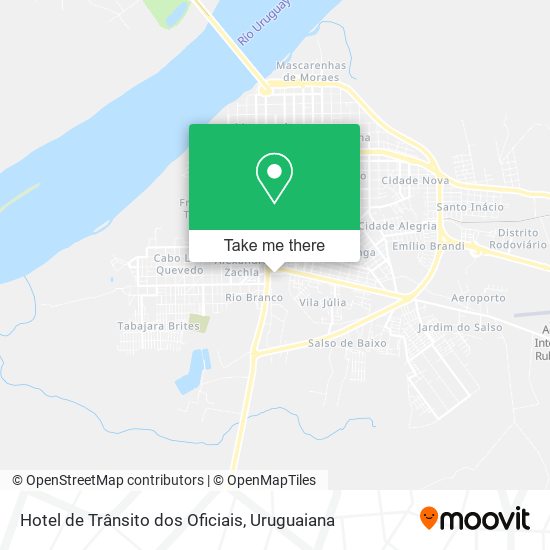 Mapa Hotel de Trânsito dos Oficiais