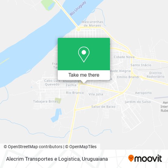 Mapa Alecrim Transportes e Logistica