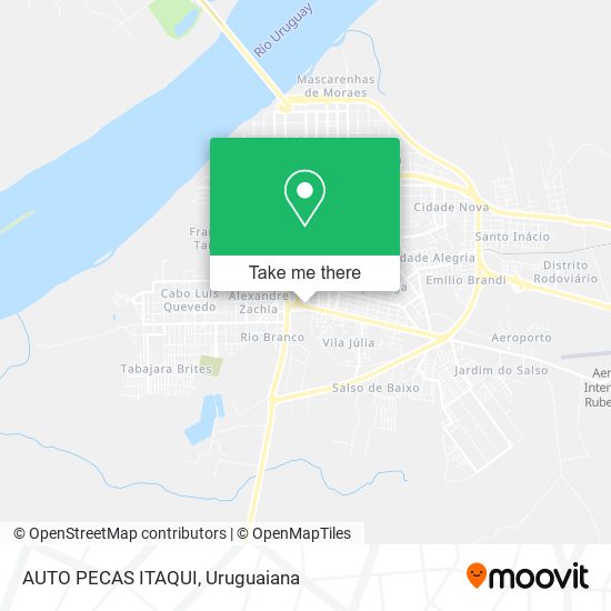 AUTO PECAS ITAQUI map