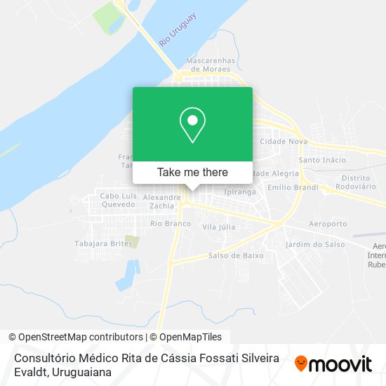 Mapa Consultório Médico Rita de Cássia Fossati Silveira Evaldt