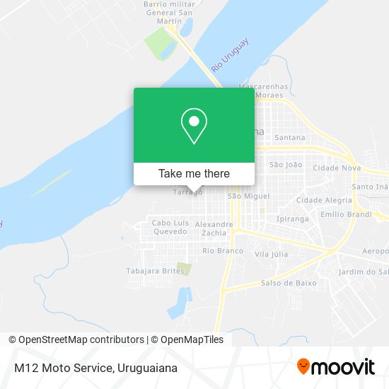 M12 Moto Service map